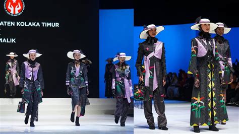 Tenun Motif Sorume Kolaka Timur Menggema Di Indonesia Fashion Week