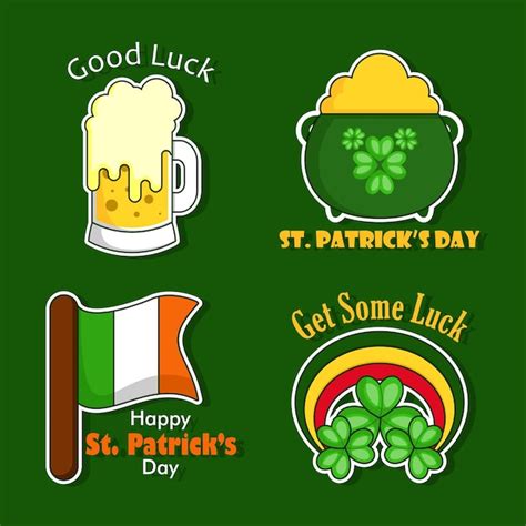 Premium Vector St Patrick S Day Icon Set Design Element