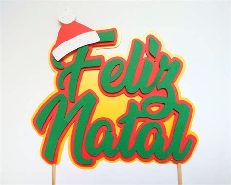 Topo De Bolo Feliz Natal 02 Elo7 Produtos Especiais