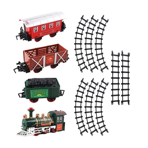 Electric Train Toys Model Train Set Locomotive Engine Electronic Toys ...