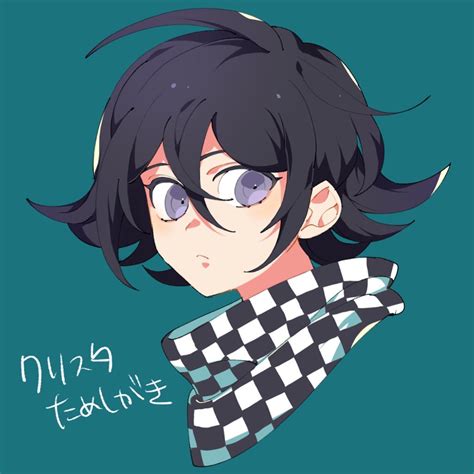 Safebooru 1boy Asa Me Daiki Bangs Black Hair Checkered Clothes Checkered Scarf Closed Mouth