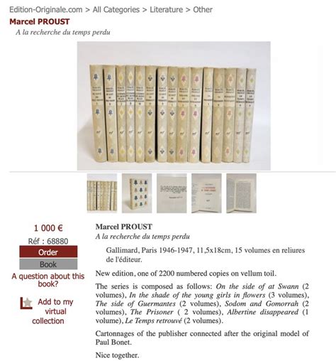 Marcel Proust set | Antiquarian books, Marcel proust, Literature