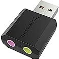 SABRENT USB To 3 5mm Jack Audio Adapter External Sound Card USB