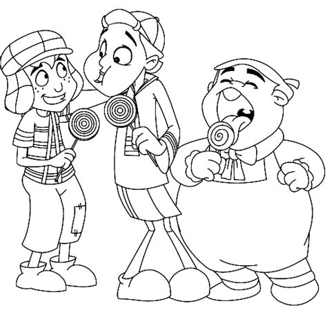 El Chavo Del Ocho En Caricatura Para Colorear Imagui