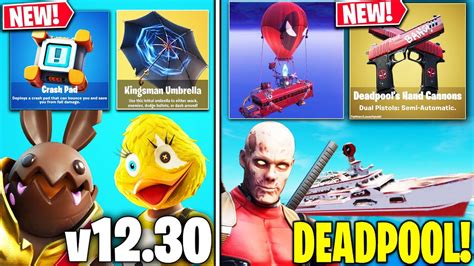 NEW V12 30 Fortnite Update Crash Pad Deadpool EVENT Doomsday