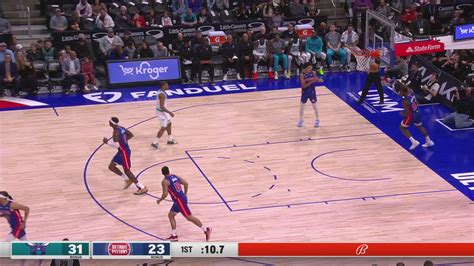 Last Second Field Goal Hornets Pistons Nba Official