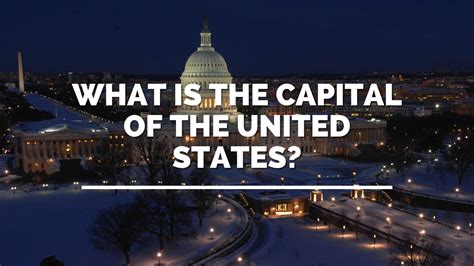 What Is the Capital of the United States? - Constitution of the United ...