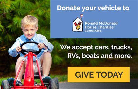 Donate Your Vehicle To The Ronald McDonald House - QFM96