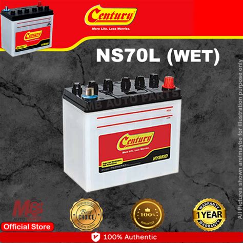 Century Hybrid NS70R L WET Low Maintenance Car Battery Bateri Kereta