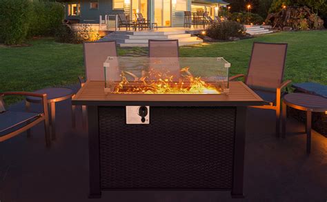 Amazon YITAHOME 42in 50 000 BTU Outdoor Propane Gas Fire Pit Table