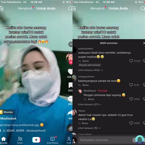 Viral Video Tiktok Mahasiswi Keperawatan Yang Dianggap Netizen