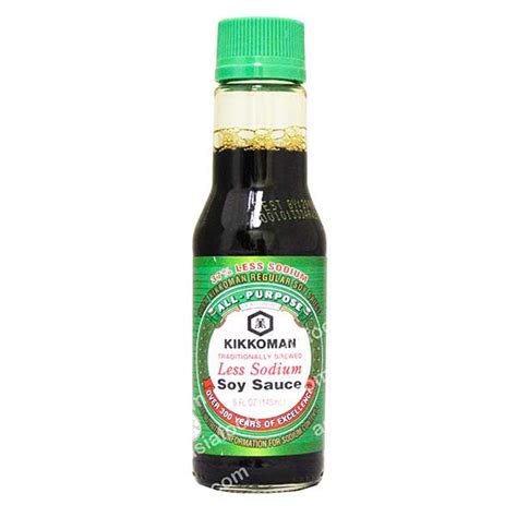 Kikkoman Less Sodium Soy Sauce Asia Food Usa