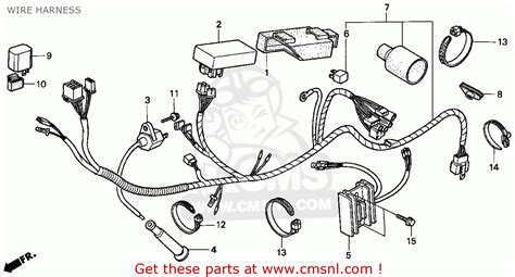 Honda Xr250l 1991 M Usa Wire Harness Schematic Partsfiche