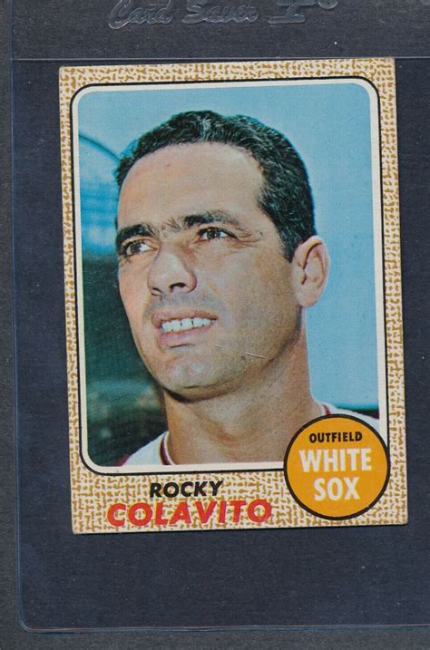 Topps Rocky Colavito White Sox Ex Mt Ebay