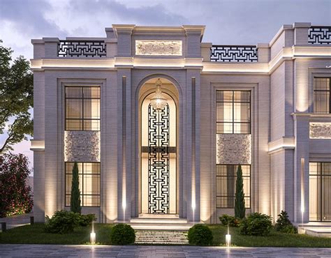 Modern Villa Abu Dhabi On Behance Classic Villa Classic House