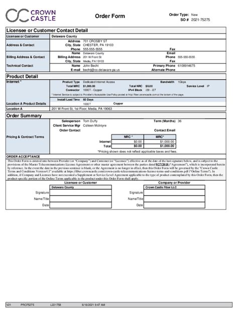 Fillable Online Order Form AWS Fax Email Print PdfFiller