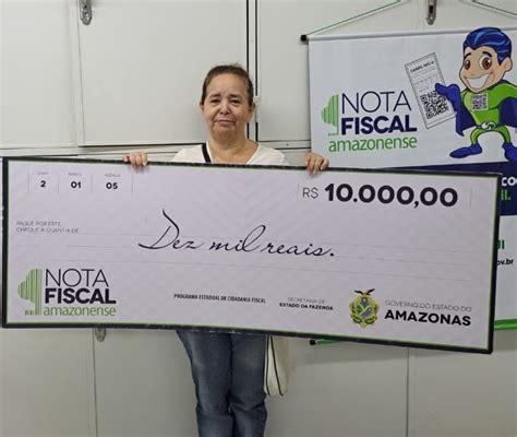 Nota Fiscal Amazonense Ana Eliza Aleixo Ganhou R Mil No