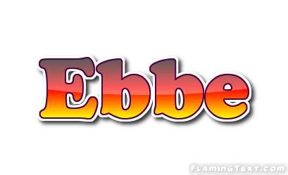 Ebbe Logo | Free Name Design Tool from Flaming Text