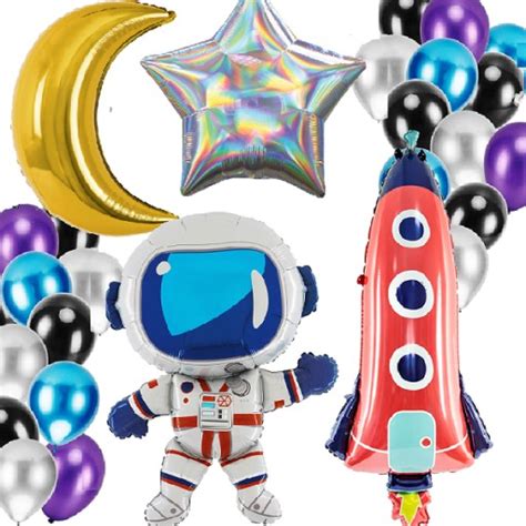 Balony Zestaw Urodziny Kosmos Rakieta Astronauta Allegro Pl