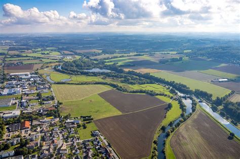 Luftbild Fr Ndenberg Ruhr Grasfl Chen Strukturen Einer Feld