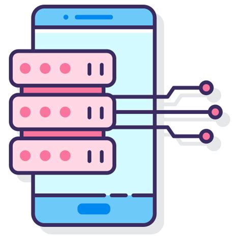 Database Flaticons Lineal Color Icon