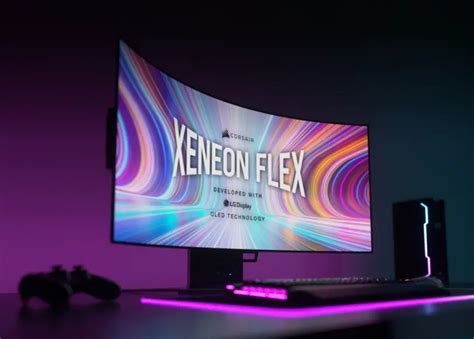 Corsair Xeneon Flex Oled Bendable Qhd Hz Freesync And G Sync Hot Sex