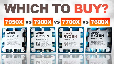 WHICH CPU SHOULD YOU BUY? — AMD 7950X vs 7900X vs 7700X vs 7600X - YouTube