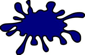 Clipart Splat Blue Clip Art Library