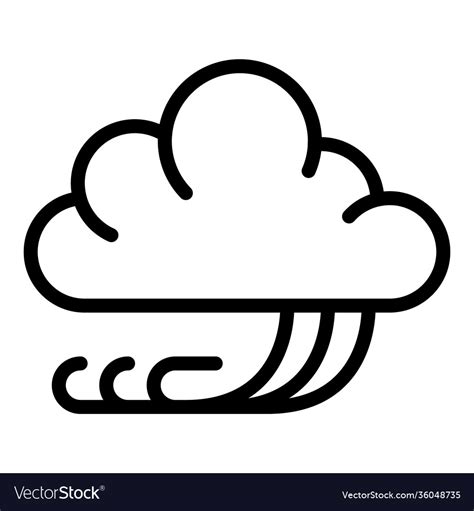 Cloudy Weather Icon Outline