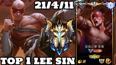 Wild Rift Lee Sin Top 1 Lee Sin Gameplay Rank Sovereign YouTube