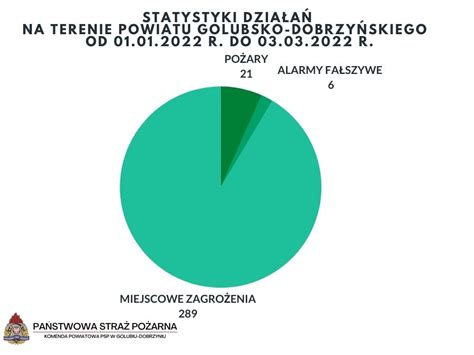 Podsumowanie działań ratowniczo gaśniczych na terenie powiatu golubsko