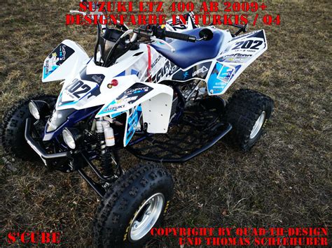 Scrub Dekor Kit Atv Suzuki Ltz Ab Graphic Kit S Cube B Ebay