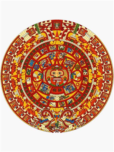 "Maya Aztec Calendar Kids " Sticker for Sale by gorillascornful | Redbubble