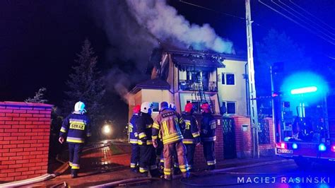 Tragiczny pożar pod Warszawą Jedna osoba nie żyje dwie trafiły do