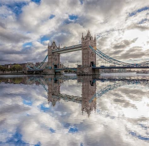 Tower Bridge Against Sunset In London England Uk Stock Image Image