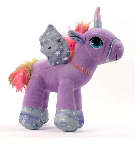 Peluche Unicornio Con Alas Unicornio Con Alas Norita Violeta MercadoLibre