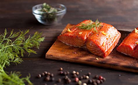 Cedar Planked Salmon With Lemon And Dill