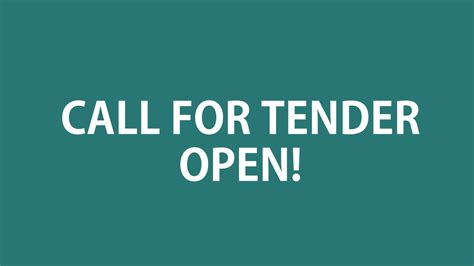 The Oncngs Call For Tenders Is Open Oncngs