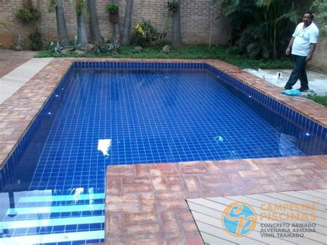 Projeto De Piscina Em Concreto E Alvenaria Guaruj Piscina