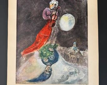 1947 Marc Chagall Rare Lithograph SIGNED Etsy