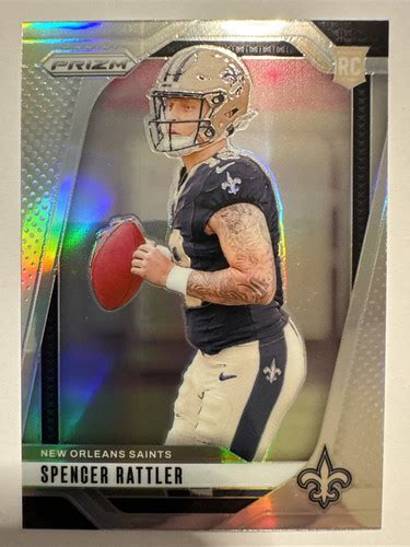 2024 Prizm Spencer Rattler Silver Prizm RC 388 New Orleans Saints