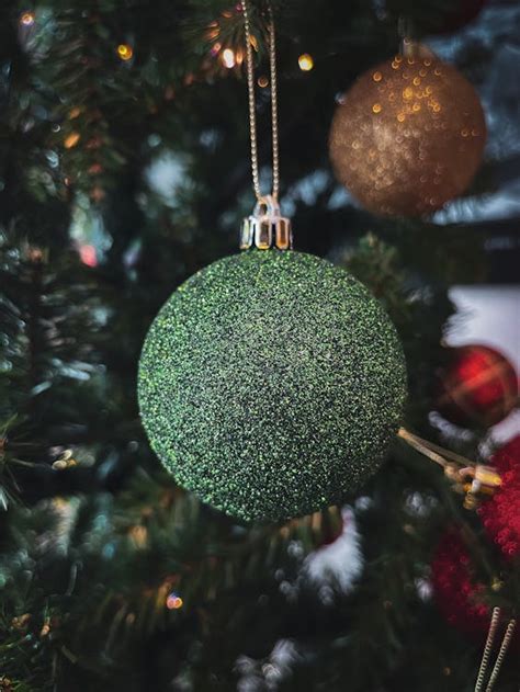 Sparkling Christmas Balls in Close-up Photography · Free Stock Photo