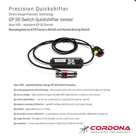 Strain Gauge GP Quickshifter PEG Sensor Quick Lap Performance