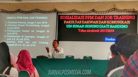 Sosialisasi Job Training Mahasiswa Wajib Buat Desain Jurnalposmedia