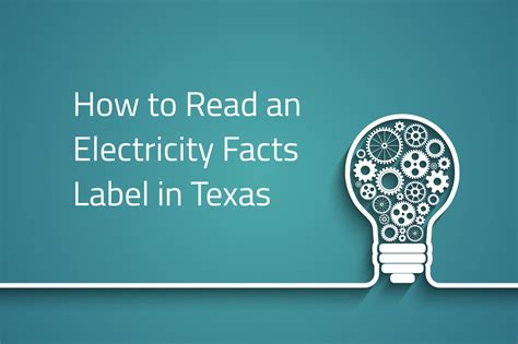 Understanding An Electricity Facts Label EFL