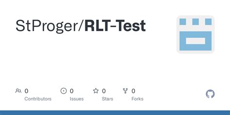 GitHub - StProger/RLT-Test