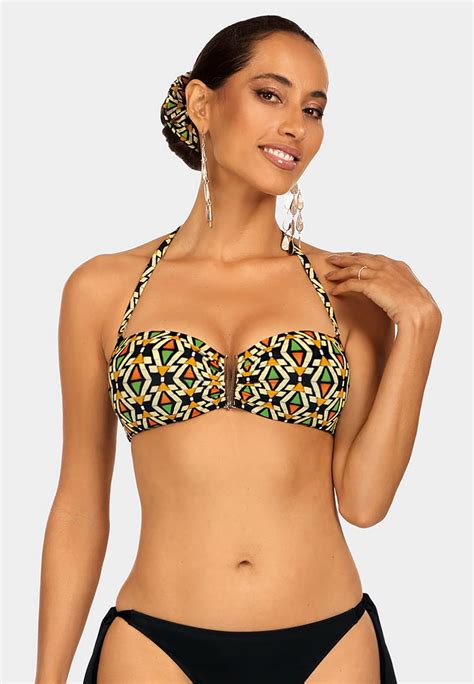 Biustonosz Bardotka G Ra Od Bikini W Geometryczny Wz R Fg Sklep Feba