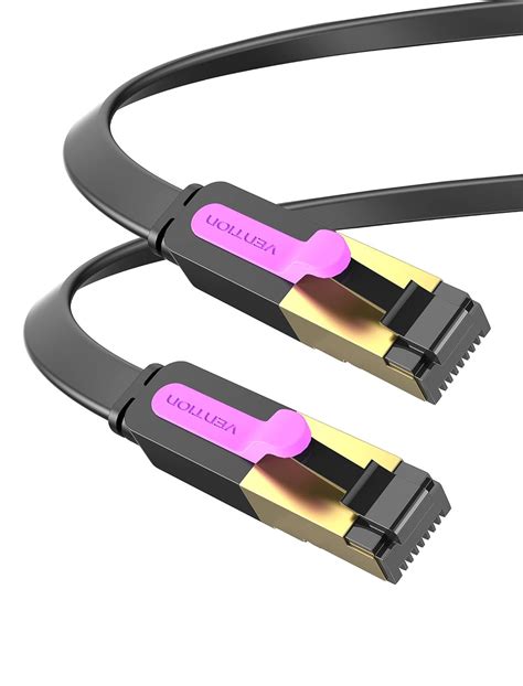 Vention Cat 7 Flat Ethernet Cable 2m Lan Cable High Speed 10gbps 600mhz