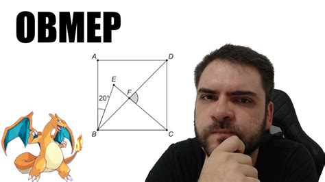 L02 QC06 OBMEP 2019 Na figura ABCD é um quadrado a medida do ângulo