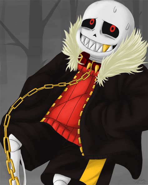 Underfell! Sans by Copyplier on DeviantArt